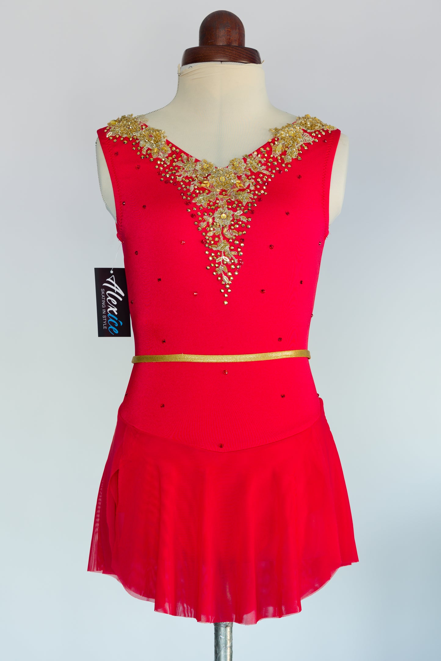 Red Glory Child's 12/14 Figure Skating Dress