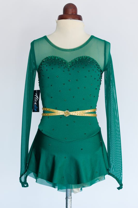 Emerald Princess Child's 10/12 Figure Skating Dress
