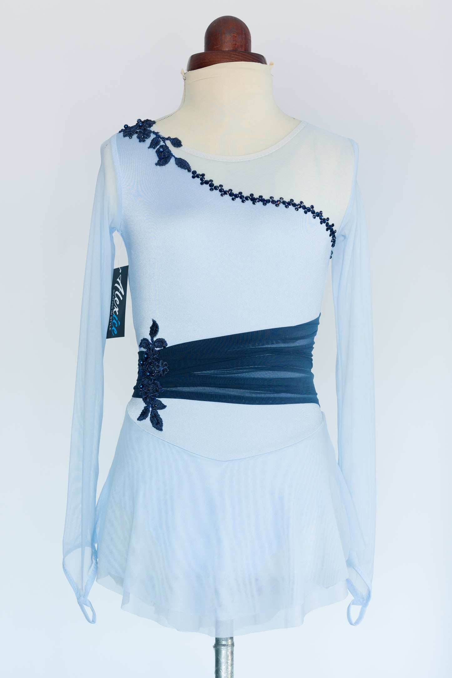 Sky Blue Princess Child's 10/12 Figure Skating Dress