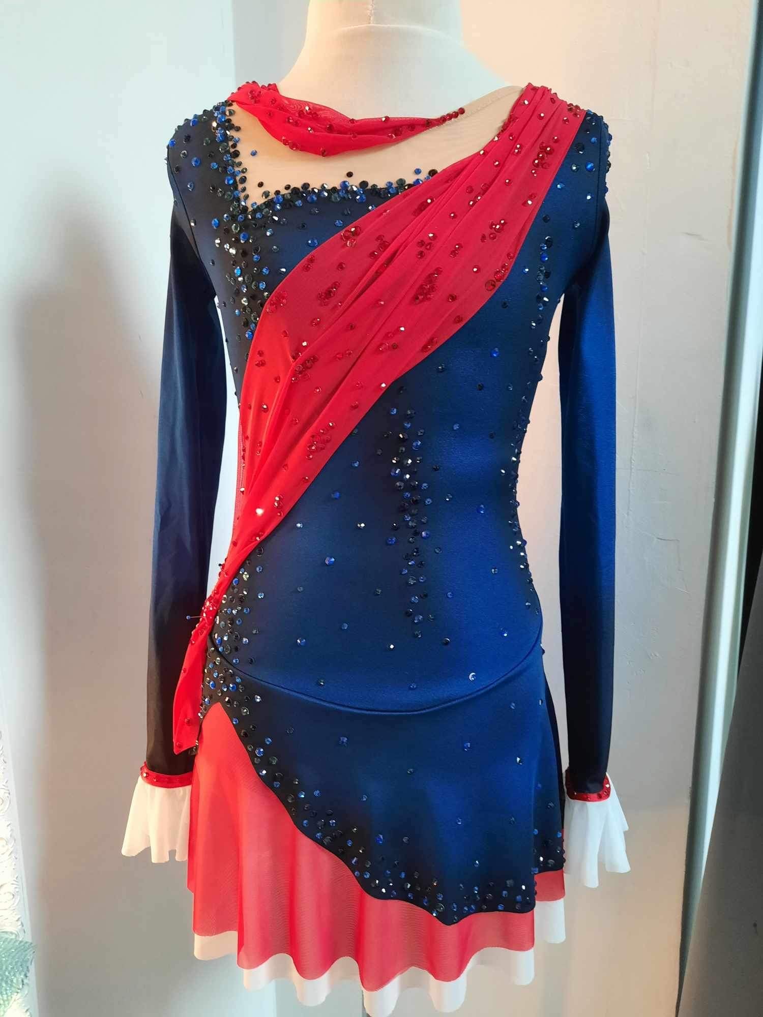 Mary Poppins inspired figure skating dress