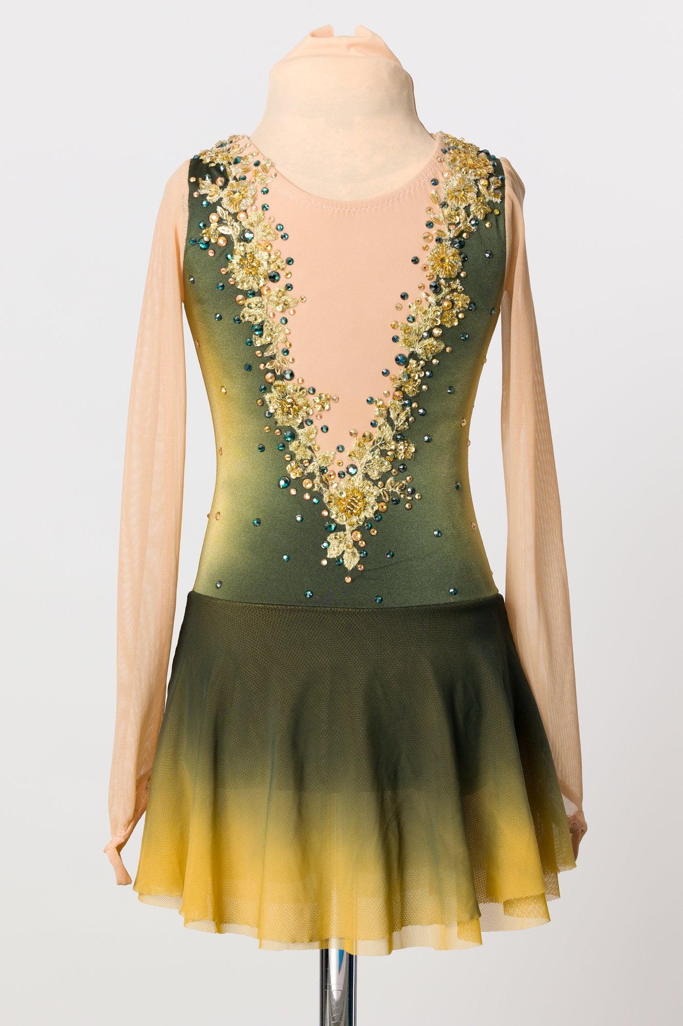 Forest Fairy, Frozen, or Wicked  Child's 6/7  figure skating dress